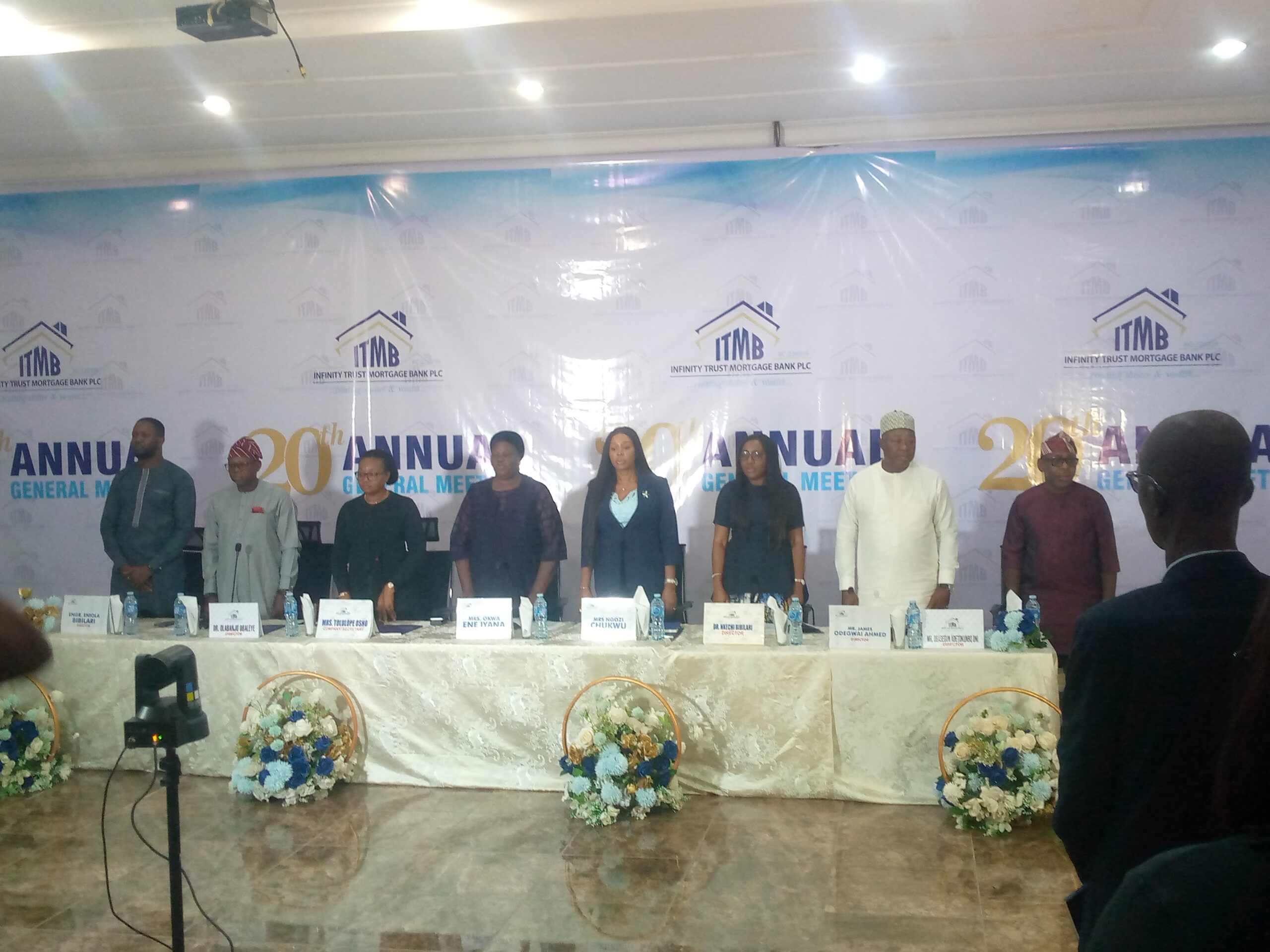 Members of the board of ITMB during the AGM on Thursday. Photo credit: The Insight